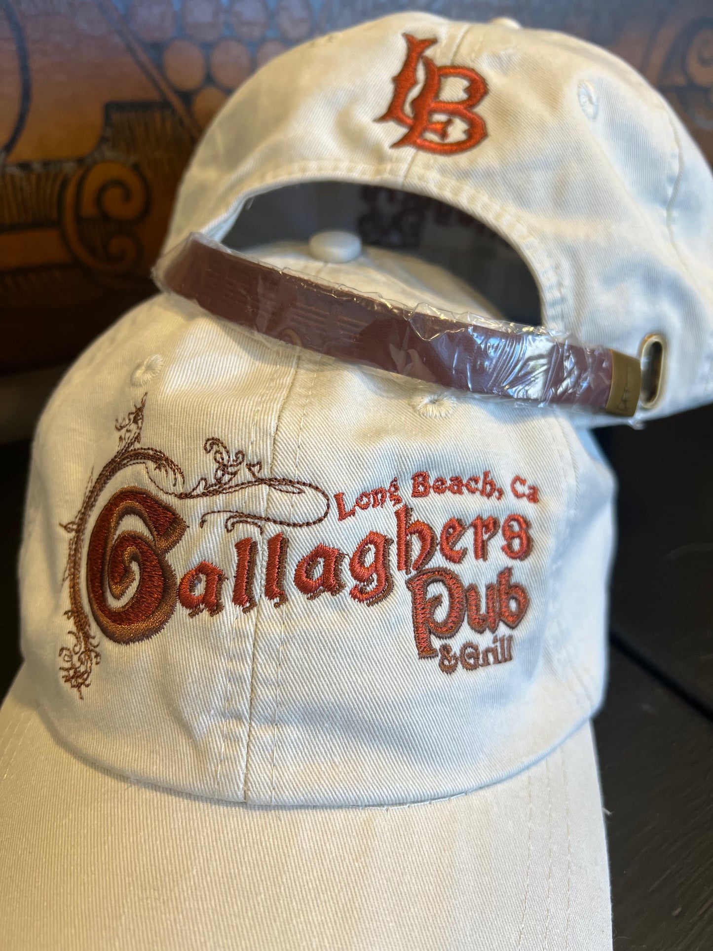 Gallagher's Pub Long Beach OG logo Dad Hat- Stone/ Copper