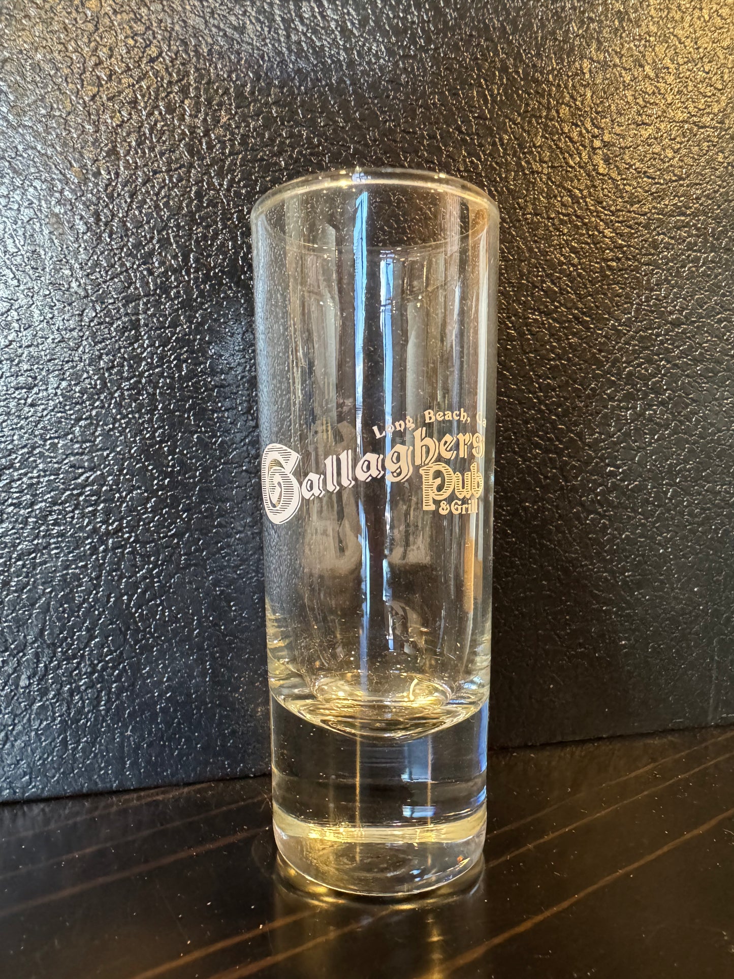 Gallagher's Pub Long Beach OG logo Shot Glass- Cordial Style