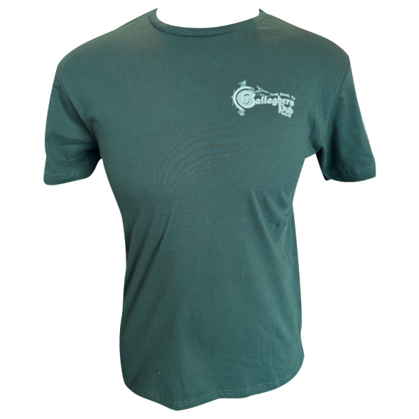 Gallagher's Pub Long Beach OG logo T-Shirt- Green